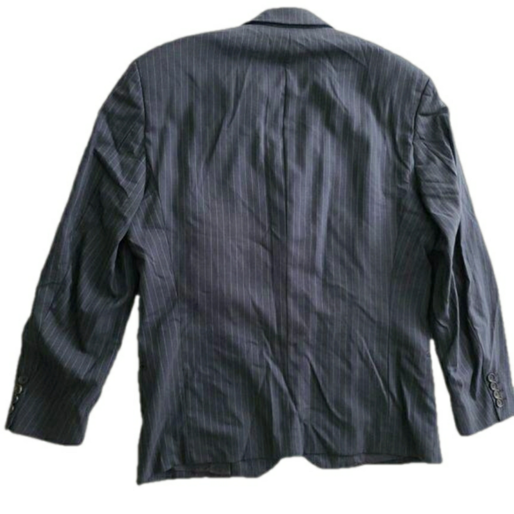 Hugo Boss Light and Dark Pinstripe Blue Blazer 40S - Picture 6 of 13